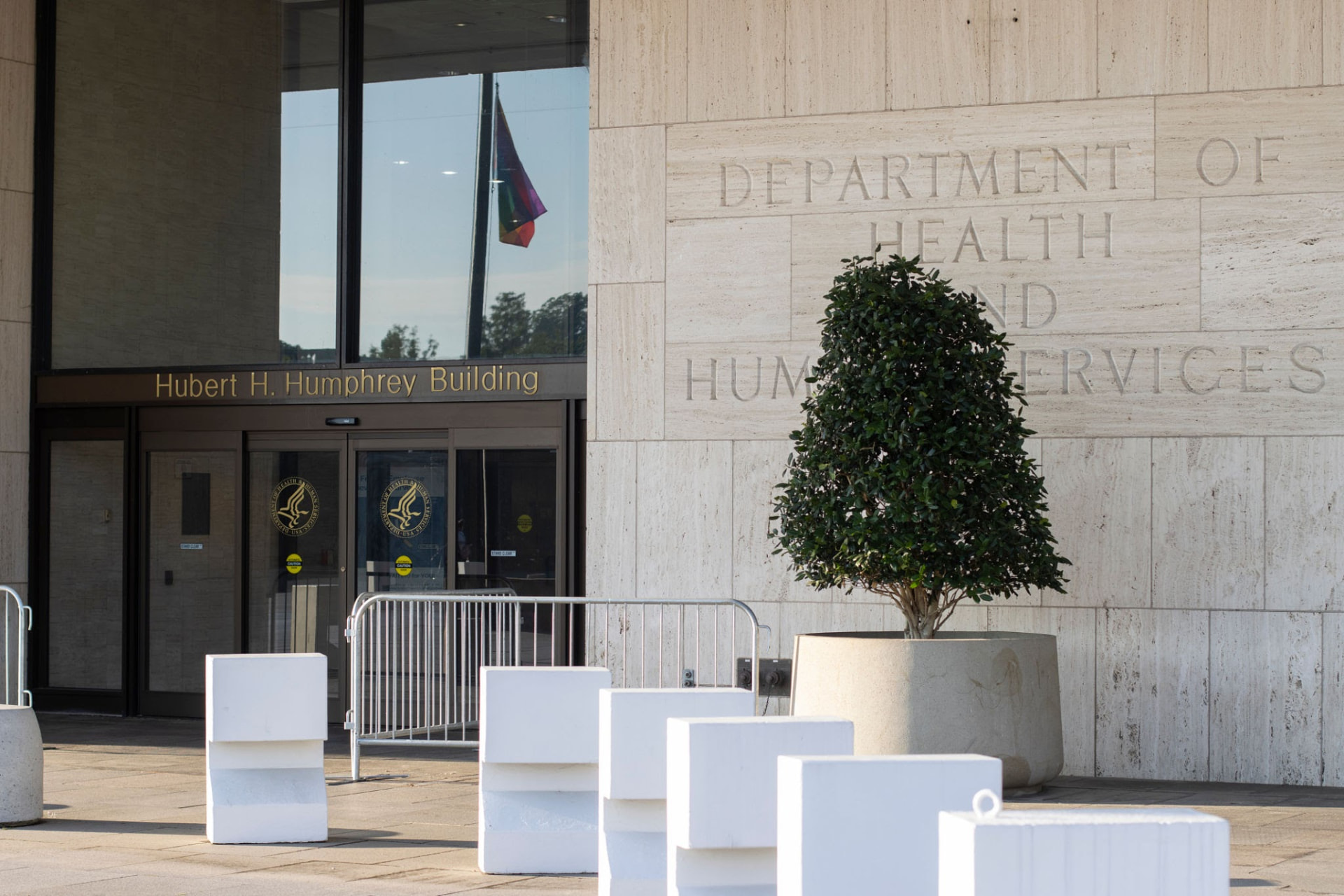 U.S. Department of Health and Human Services building entrance